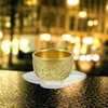 Cups Saucers Glass Saucer Snack Storage Dishes Household Tea Plates Decorative Coffee Kitchen Tableware Round Clear Cake