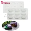 Baking Moulds Dorica Eggplant Silicone Mousse Mold DIY Vegetable Jelly Pudding Chocolate Mould Cake Decorating Tools Pastry Accessories