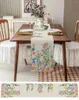 Tkanina stołowa sprężyna akwarelowa liście bielizny leniste letnie kwiatowy szalik wystroj