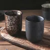 Tazze Piattini Moda Calice in ceramica giapponese Commerciale Retro Tazza d'acqua Caffè Utensili da tè Tazza.Bottiglia