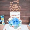 Articoli per feste Torta con orso personalizzata Cappello Topoer Cognome del bambino Compleanno Personalizzato Top Cute Dog Series