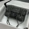 designer crossbody bag chanely High end Diamond Embedding Single Shoulder Underarm Bag Flash Fashion Versatile Chain Womens Contact Customer Service