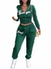 Casual gris tenues sweatsuits femmes 2 deux pièces ensemble survêtements pour femmes 2022 lg manches fermeture éclair haut tenues pantalons de survêtement ensembles a0oh #