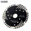 Schroevendraaiers 125mm Diamond Grinding and Cutting Blades with Helical Tooth Protection Turbo Segmented Stone Cutting for Granite Sandstone