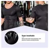 Men's Body Shapers Men Fitness Elastic Abdomen Tight Fitting Short Sleeve Shirt Tank Tops Shape Underwear Slimming Shaping