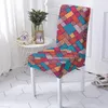 Housses de chaise housse extensible Style bohémien motif géométrique moderne siège taille universelle housse de protection décor de cuisine