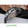 Moissanite AP Polshorloge Royal Oak Offshore-serie Precisiestaal Automatisch mechanisch Herentijd Luxe horloge Luxe 26470SO.OO.A002CA.01 Zwarte plaat