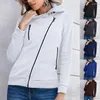 Frauen Hoodies 2024 Zipper Warme Mode Frauen Langarm Jacken Hoody Jumper Mantel Outwear Weibliche Sweatshirts