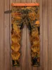 recht ontwerp jong fi merk hoge denim jeans gat persality oude stijl kwaliteit heren grote maat jeans retro trendy s2zZ #