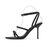 Hip Roman Style Sandals Heel Shoes Womens Pointed Toe Bun French Summer Sandal Women Fairy Fashion Ankle Strap Wedges Sandal 240228