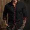 Men's Casual Shirts Fashion Lapel Button Up Shirt Bohemian Style Daily Street Wear Clothing 2024 Spring Festival