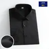 5xl formal dr de alta qualidade camisa de manga lg masculina outono e inverno seda branca pura suave fi busin casual sem ir x6dh #