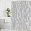 Rideaux de douche el rideau de salle de bain polyester-tissu résistant à l'eau avec 12 anneaux machine lavable