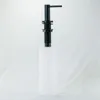 Flytande tvåldispenser för diskbänk borstat rostfritt stål bänkskiva pumphandslotion inbyggd i flaskan hållbar enkel installation