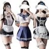 sexy Lingerie Woman Porno Underwear Sexy Maid Dr Cosplay Uniform Costume Women Babydoll Schoolgirl Lingerie Erotic Dr V4wc#