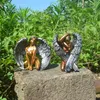 Decorative Figurines Advanced Ornaments Couple Angel Statues Creative Decorations Home Decoration Resin Crafts