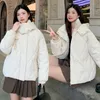 winter Jacket Women Parkas 2023 Korean Fi Down Cott Jacket Lg Sleeve Hooded Parka Casual Zipper Loose Snow Wear Coat o0ah#