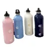 Luxur Designer Water Cup Color Isolated Cup Portable Pink Sports Cup Fitness Water Bottle 500 ml Student School Water Cup Black Lid Cup Tumblers med presentförpackning