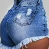 2023 estate nuovo design a vita alta posteriore gamba larga pantaloncini di jeans donna jeans corti streetwear donna V7la #