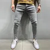 Taille élastique Skinny Jeans Hommes Noir Busin Casual Streetwear Jogger Pantalons Hommes Jeans Biker Slim Homme Fi Denim Pantalon 24vc #