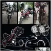 Motorfiets Verlichting 2 Stuks Koplamp Schakelaar Spotlight 90W 6500K Wit Rijden Werken Spot Verlichting Motor Scooters Fog drl Lamp Drop D Otnwr