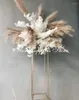 Party Decoration Wholesale Modern Flower Stand Metal Floral Pedestal For Wedding Centerpieces Square Pillar Vases