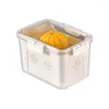 Storage Bottles Portable Box Capacity Divided Serving Tray With Lid Handle For Food Bpa Free Fridge Organizer