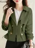 2024 Zanzea DamesMode Lange Mouwen Duuble-Breasted Trenchcoats Casual Losse Jas Lente Bovenkleding Elegante Werk Dunne Jassen J4ms#