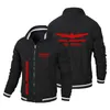 Printemps et automne New Hda Red Gold Wings GL1800 Biker Jacket Pilot Fi Coupe-vent Costume de baseball à la mode Logo pour hommes D1aX #