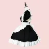 Çin chgsam anime cosplay hizmetçi kostümü artı beden lolita prens halen siyah beyaz Japon okul kızı Kawaii giyim E899#