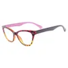 Moda kadın kedi gözlükleri hafif plastik gözlük çerçevesi reçeteli lensler için 240313