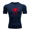 Nouveau Compri Shirt Hommes Fitn Gym Sport Running T-shirt Rgard Tops Tee T-shirt à manches courtes à séchage rapide pour hommes U3co #
