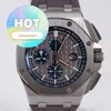 AP Reloj de pulsera Cronógrafo Epic Royal Oak Offshore 26400IO Reloj para hombre Código de sincronización Maquinaria automática Reloj famoso suizo Reloj deportivo Diámetro de negocios de lujo