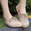 Kapdy 2024 Summer Kobiety Slajd w stylu koreańskim dzianiny płaskie buty Slingback Sandal Fasher Ladie