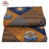 Fabric BintarealWax 6 yards/Lot African Fabric Crown Patroon Polyester Materiaal voor handwikkelende naaien Women Dress Cloth FP6494