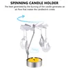 Portacandele Candele romantiche Candeliere per la casa Spinner Light Stand Portacandele rotante in metallo
