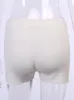 2023 Summer Knit Shorts Cott White Women Casual Mini Black Sexig Hög midja Ribber Streetwear Basic Biker Shorts N0XM#