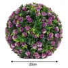 Dekorative Blumen Praktischer Hausgarten Gras Ball 20/25 cm Topiary Hanging UV Stabile Hochzeit Künstliche Korbpflanze Geburtstag