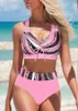 Kvinnors badkläder Summer New Halter Bow Swimsuit Ladies Fashion Sexy Bikini Swimsuit Beach Bikini Tvådelar Set S-5XL T240328