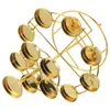 Bougeoirs en métal porte-lampe à beurre conique chandelier base cylindrique décoratif vintage