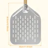 Outils de cuisson pelle à Pizza en alliage d'aluminium de 12 pouces avec poignée pelles perforées antiadhésives accessoires de cuisine