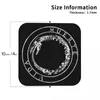 Bordmattor Disco Canserbero - Death Coasters Kitchen Placemats Non -Slip Isolation Cup Coffee For Decor Home Table Seary Pads Set of 4