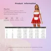 Pu Couro Francês Maid Role Play Outfit Halen Womens Maid Apr Fancy Dr Cosplay Traje Carnavais Tulle A-Line Saias g9eG #