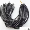 Encantos 8mm Natural Lava Rock Stone Beads Diy Difusor de Óleo Essencial Pingentes Jóias Colar Brincos Fazendo Resultados de Entrega de Gota C DHT5C