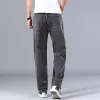 6 Colors Spring Summer Men's Thin Straight-leg Loose Jeans Classic Style Advanced Stretch Baggy Pants Male Plus Size 40 42 44 60xy#
