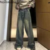Damesjeans Y2K Kledingbroeken Zomer Hoge taille Wijde pijpen Blue Jeans voor dames Vintage Harajuku Mode Denim Baggy Pant Pantalon Femme 24328