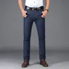 Primavera verão jeans homem calças em linha reta fina denim calças casuais roupas masculinas jeans regular fit h4gk #