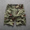 Cargo-Shorts für Männer Sommer Casual Shorts Herren Marke Kurze Hosen Multi-tasche Camouflage Cargo Hosen Mann 240319