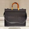 10A designer handtas vrouwen tassen mode luxe tas echt leer fendin tassen grote capaciteit totebag schouder cross body boodschappentas