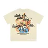 メンズTシャツアプリコットRRR123 Tシャツ高品質の丸い首フォームプリント文字パターンメンズレディース特大の半袖